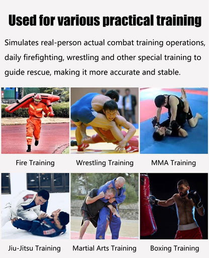 Hanging Grappling Dummy, Martial Arts Doll, MMA Wrestling Dummy, Durable Canvas Fabrics, Standing Sitting Laying Throwing, for Boxing Karate Training UNFILLED(160cm)