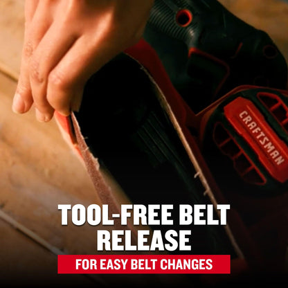 CRAFTSMAN Electric 7 Amp Belt Sander, 3-in. x 21-in., Corded (CMEW213)