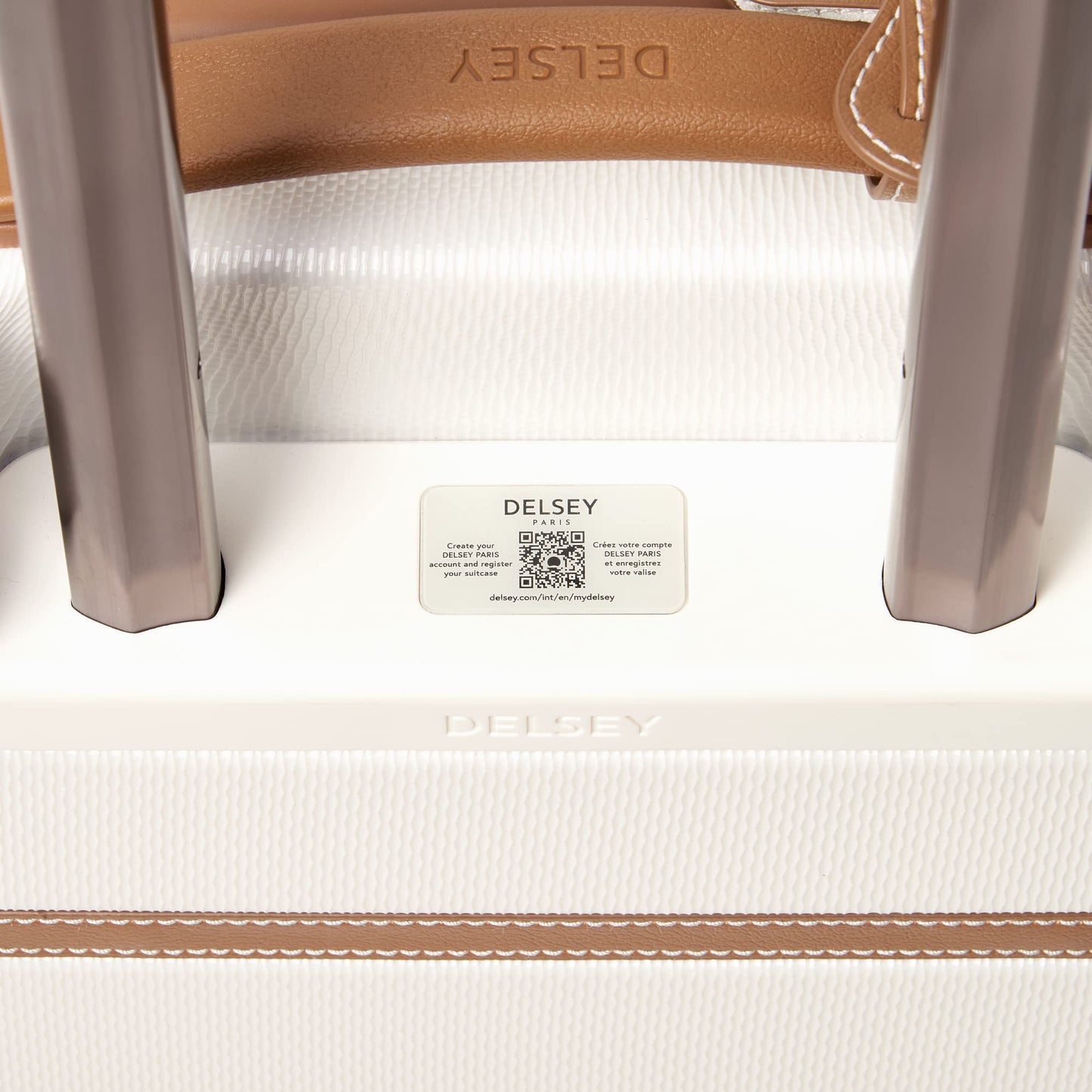 DELSEY PARIS Chatelet Air 2.0 Hardside Luggage with Spinner Wheels, Angora, 2 Piece Set, (20/28)