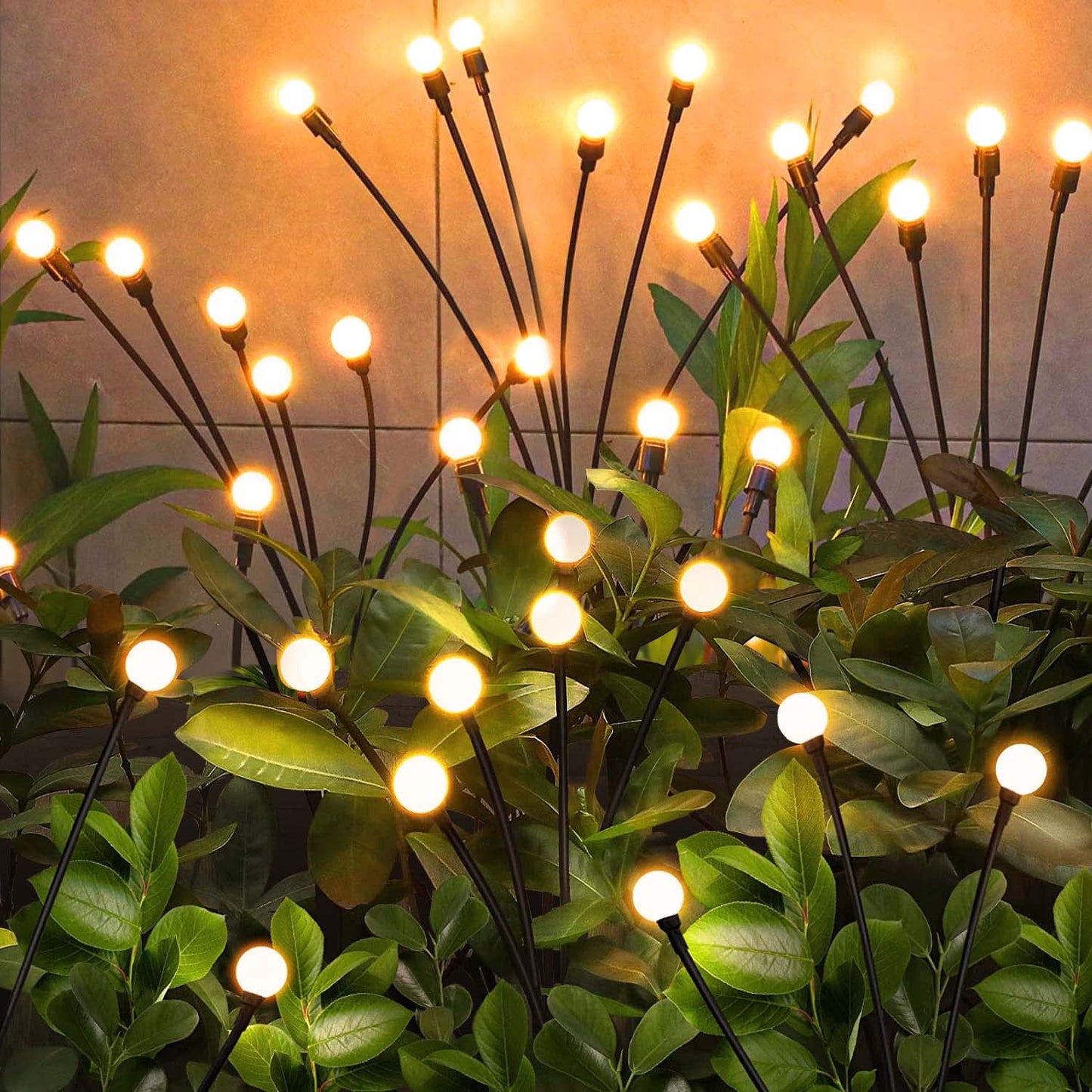 NBQQ Solar Garden Lights Outdoor, 4 Pack 32LED Swaying Light Waterproof Solar Lights Outdoor for Yard Pathway Patio, Swaying Lawn Decor as Gardening Gifts for Women Holiday