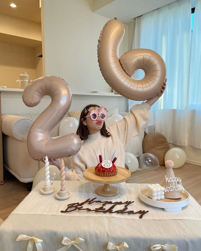 Light Brown Number 20 Balloon 40 inch, Tan 20 Number Balloons, Khaki 20th Sandy Brown Birthday Decorations, Beige 20 Year Old Girls Boys Light Brown Party Supplies