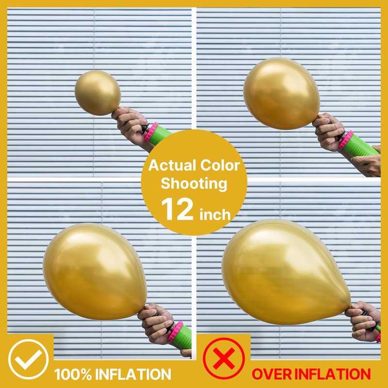 PartyWoo Gold Balloons 100pcs Different Sizes of 18 12 10 5 Inch Gold Balloon Arch Kit Garland for Birthday Wedding Anniversary Baby Shower Graduation Retirement Casino Party Decorations Gold-G101