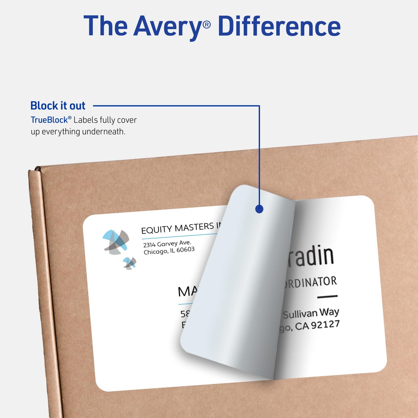 Avery Full-Sheet Printable Shipping Labels, 8.5" x 11" Customizable Stickers, White, 500 Blank Mailing Labels, Great for Mailing, Shipping, Organizing, and More (5-Pack of 5165)