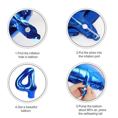 Number Balloons 40 Inch 1 Balloon for Birthday Party, Blue One Balloons Foil Number 1 Ballon for 1, 10, 11, 100 Celebration, Boy and Girl Birthday, Baby Shower, Anniversary Decor