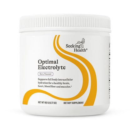 Seeking Health Optimal Electrolyte Powder, Berry Flavor, Healthy Energy and Endurance Support, Promotes Hydration and Healthy Muscles, Vegan and Vegetarian (30 Servings)*