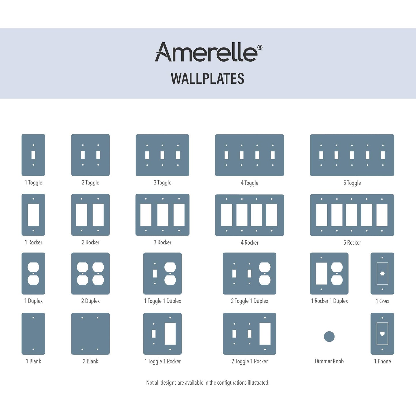 AMERELLE 84TRRB Wallplate, Rustic Brass