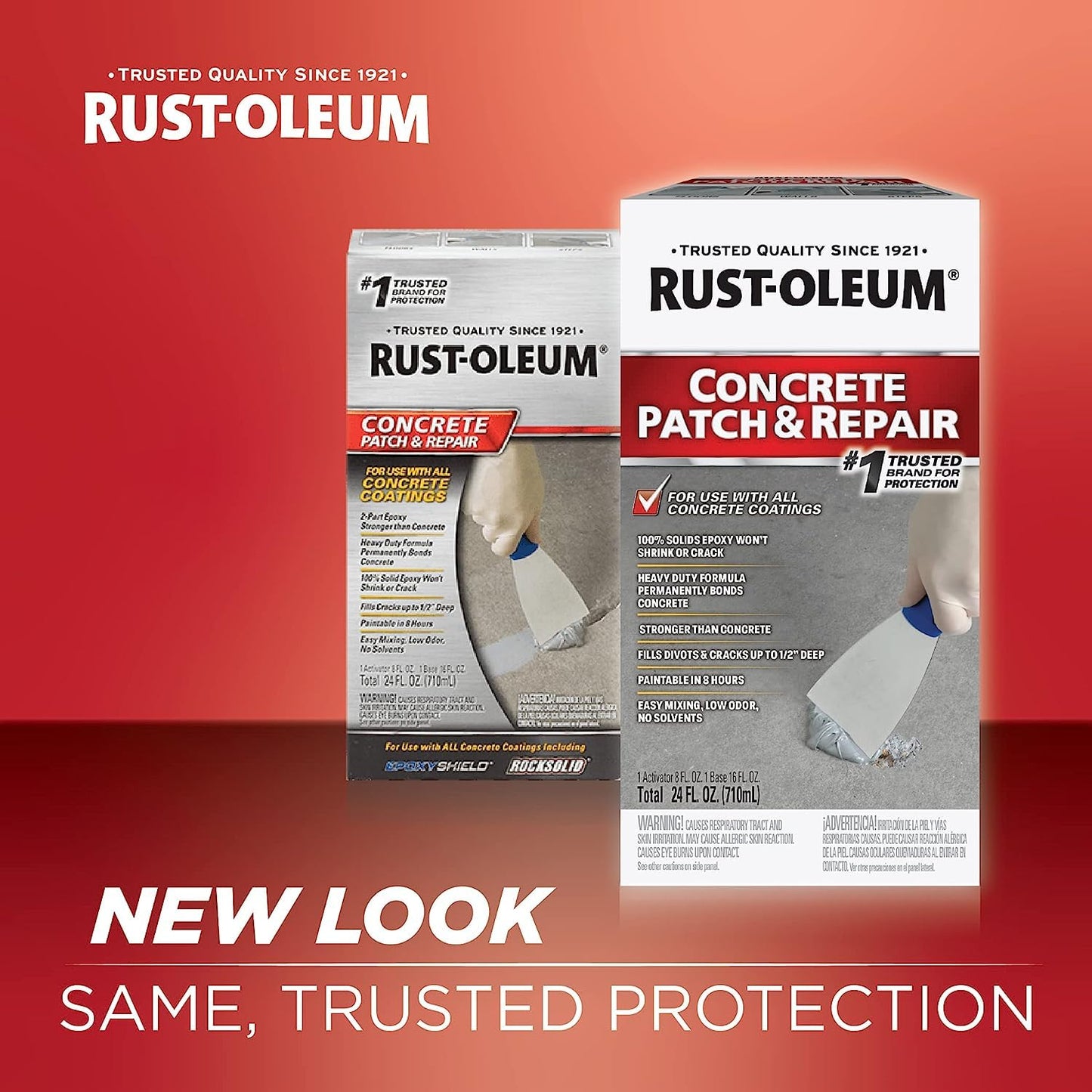 Rust-Oleum 301012-4PK Concrete Patch & Repair, 24 oz, Gray, 4 Pack