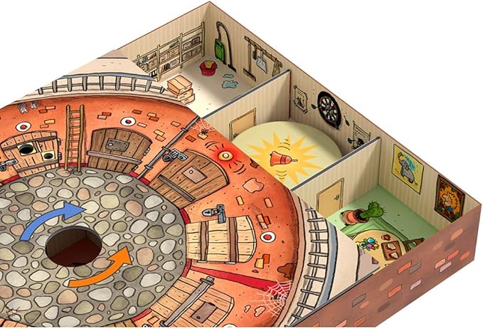 HABA Inspector Mouse: The Great Escape - Detective Board Games for Family Night Cooperative Memory Games for Ages 5+ Includes 3D Playing Board with Fun Sounds
