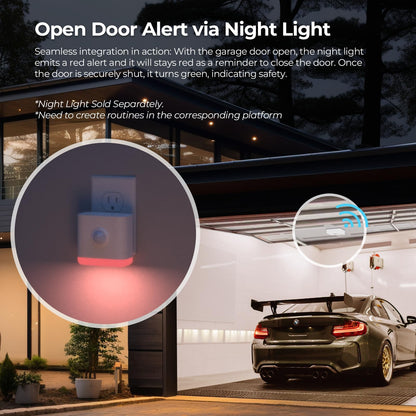 THIRDREALITY Zigbee Smart Garage Door Tilt Sensor, Adjustable Sensitivity Levels, 2-Year Battery Life, Zigbee Hub Required