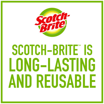 Scotch-Brite Dobie Pads, Dobie Sponge for All Purpose Cleaning of Kitchen, Bathroom, and Household, Non Scratch Dobie Cleaning Pads Safe for Non-Stick Cookware, 12 Dobie Pads
