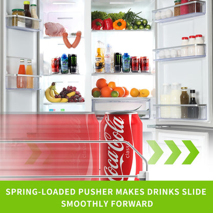 Drink Organizer for Fridge, Soda Can Dispenser for Refrigerator, Automatic Drink Dispenser for Fridge Holds up to 25 Cans, 5 Row