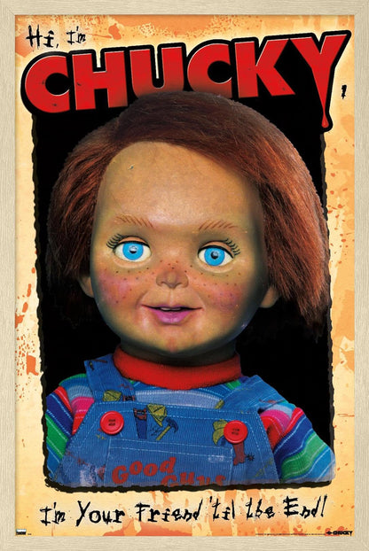 Trends International Child's Play 2 - Portrait Wall Poster, 22.4L x 14.7W, Blonde Framed Version