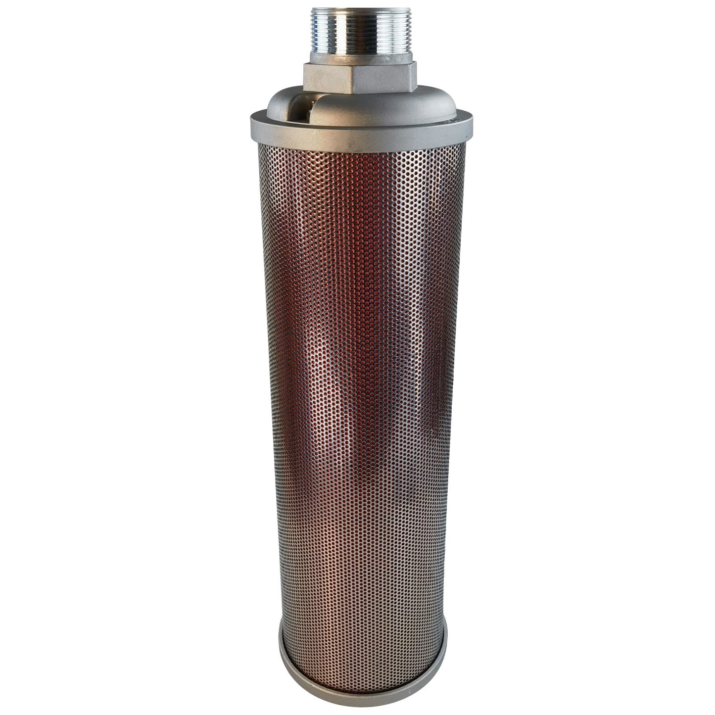 X20 Air Compressor Muffler 2" NPT Male,Single Chamber 145 PSI exhaust muffler, used for replacing parts of air compressors, compressor dryers, compressed air equipment, and systems