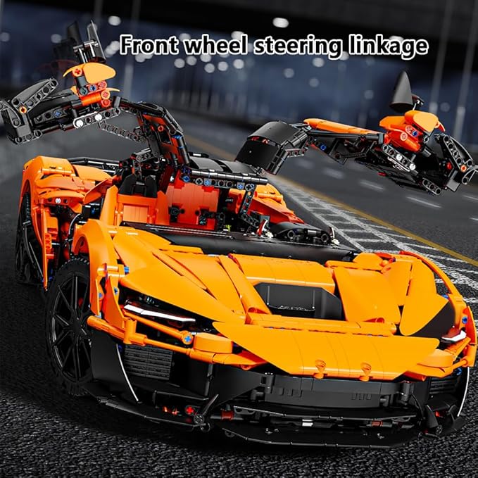 W11 Supercar Building Set 1:6 Large Modular Building Sports Car a Collectible and Display car for Adults(5036 Pieces)