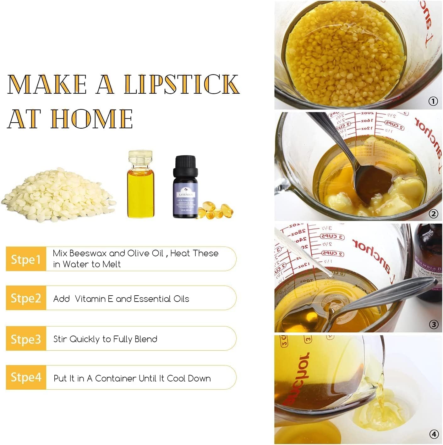 Grcdoyvl Natural Yellow Beeswax Granules (10-Pound) | Unrefined Pure Material for DIY Projects | Candle Making, Skin Care, Lip Balm, Soap Base | Organic Beeswax Pellets