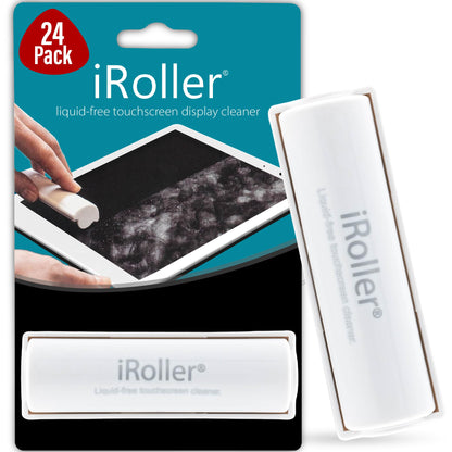 Screen Cleaner by iRoller - No Need for Spray or Wipes - Liquid Free iPad Screen Cleaner Roller Tool - Washable & Reusable - Phone Screen Cleaner Ideal for iPhone, Laptop, Computer Touchscreen - 3.5"