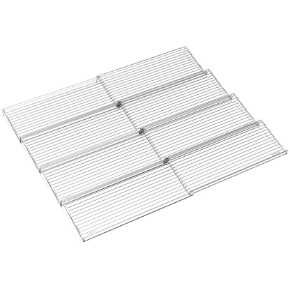 Yieach 8 Pack Adjustable In Drawer Spice Organizer - Expandable From 11'' to 22'' - Acrylic Drawer Seasoning Organizer,Clear Spice Organization Tray for Cabinet Drawers Condiment,Nail Polish and Jar