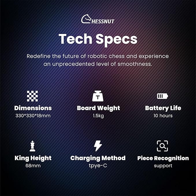 Chessnut Air Electronic Chess Set A magnificently Handcrafted Wooden Chess Board with Extra QueensLEDs AI Adaptive Electronic Chess Set Game and App with Computer Chess Board