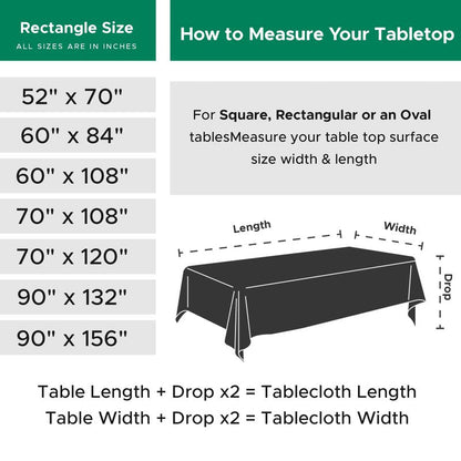 Biscaynebay Textured Fabric Christmas Rectangle Table Cloth 90x132 Inch, Red Water Resistant Tablecloths for Dining, Kitchen, Wedding and Parties, Machine Washable