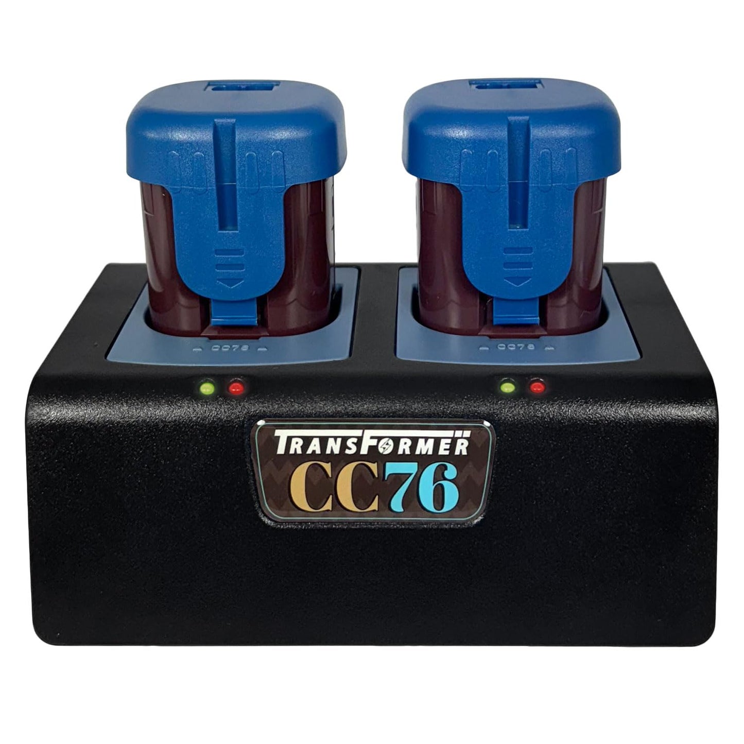 Artisan Power CC76 Battery Charger for Two Oster Classic 76, Turbo A5, and Model 97 Clipper Batteries (2151549, 2151550, 1294870-2) Durable Connectors, LEDs Status and PD Type C Power Supply
