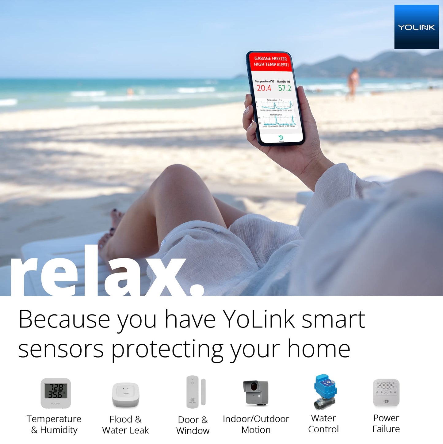 YoLink LoRa Smart Door & Window Sensor: Up to 1/4 Mile Open-Air Range, Door Left-Open Reminders, up to 5 Year Battery Life, Alexa, IFTTT, Home Assistant, Home Security, Hub Required