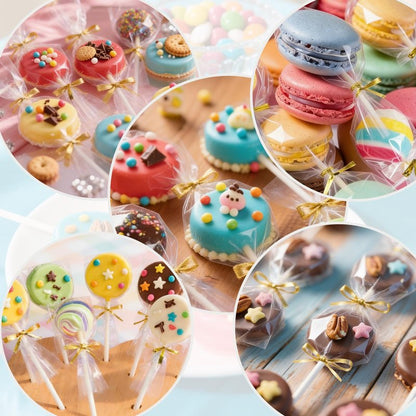 Palksky Cake Puck Mold Set, Chocolate Covered Cake Molds, Round Cake Pop Molds Silicone for Candy Chocolate Desserts Making Set of 3