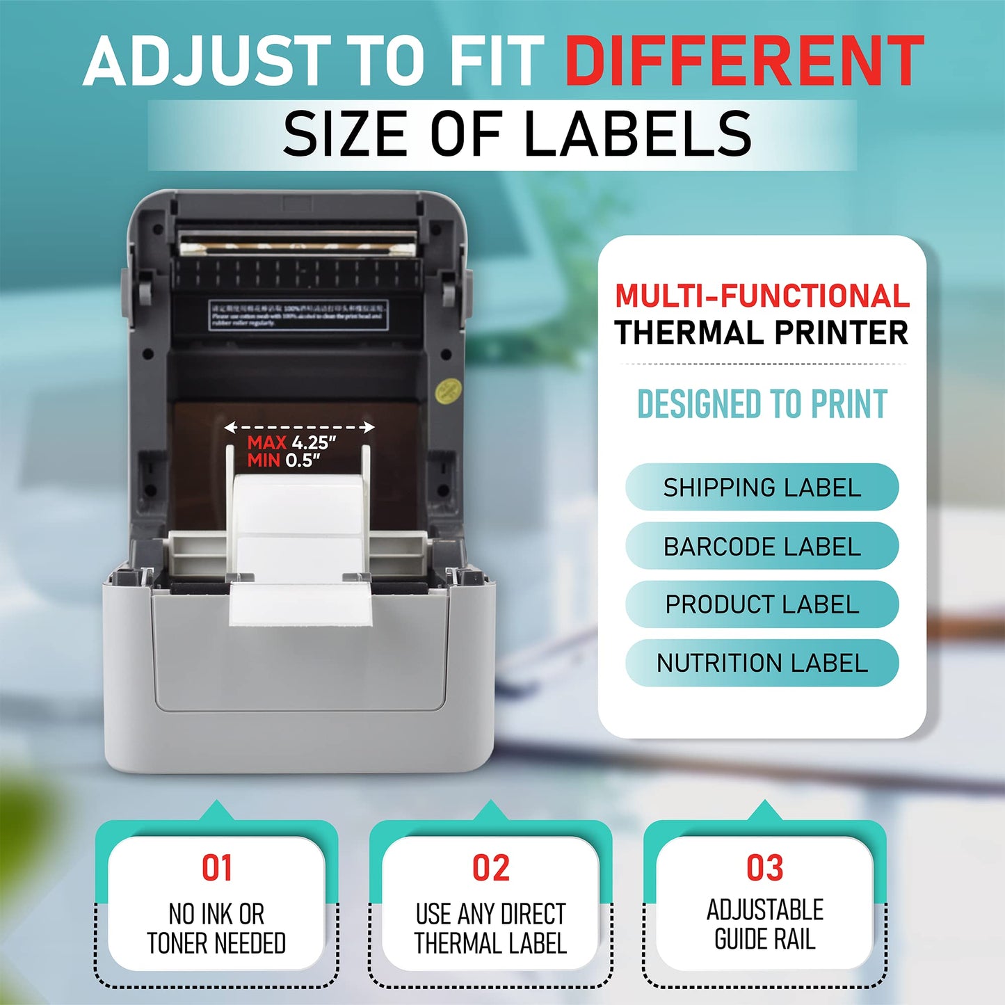 Arkscan 2054K-WF Shipping Label Printer Support USB & WiFi Connection, Work w/iPhone Windows Mac Chromebook Android Support Amazon Ebay Paypal Shopify Shipstation UPS USPS FedEx Direct Thermal Labels