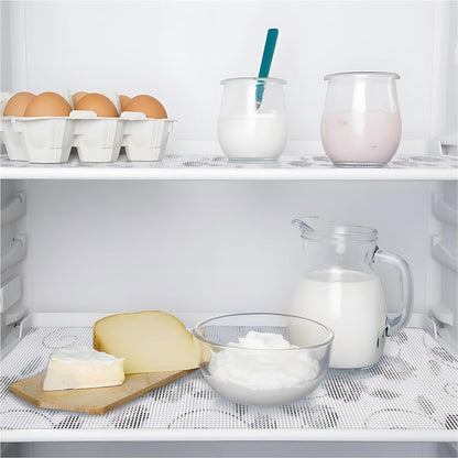 Shelf Liner, Non-Adhesive Refrigerator Liners for Shelves Washable 18 * 288 inch, Vinyl Shelf Drawer Liner Non-Slip Bathroom Cabinet Liner for Kitchen/Storage/Desks (Floral-2)
