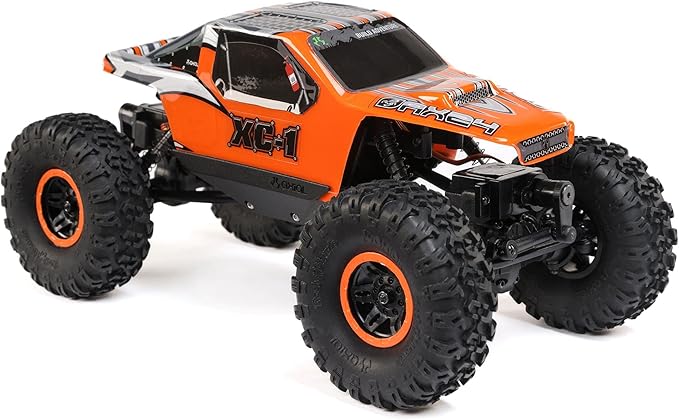Axial RC Truck 1/24 AX24 XC-1 4WS Crawler Brushed RTR (Includes Everything Needed No Other purchases Required) Orange AXI00003T2