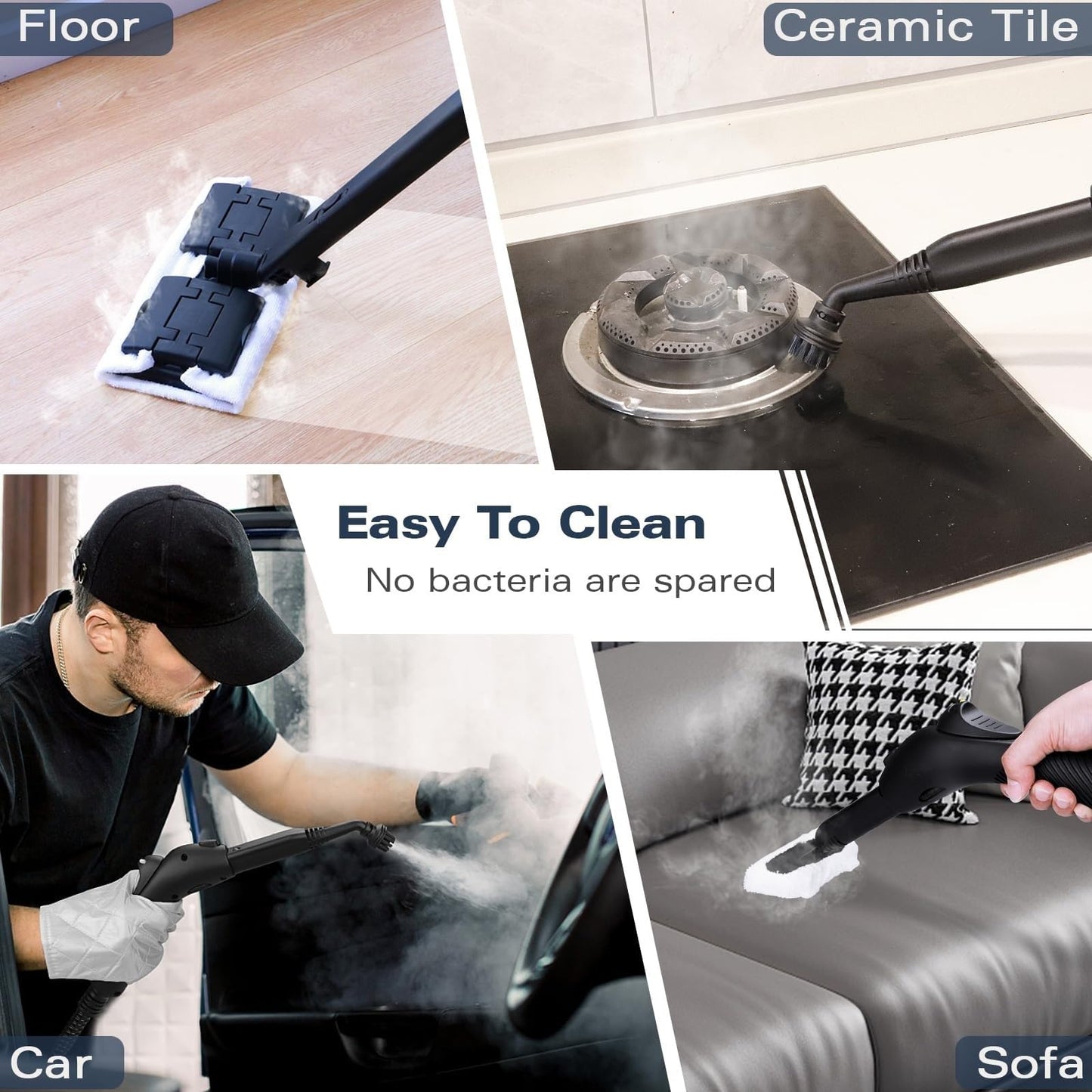 Waitbird Steam Cleaner, Handheld Steamer For Cleaning With 21 Accessories, 248 °F High Temperature, Suitable for Floor, Tile, Window