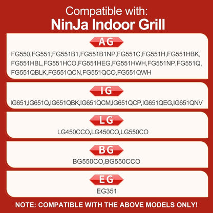 1 Pack Replacement Meat Probe for Ninja FG550/FG551,IG651, LG450CCO,BG550,EG351,LG550CO,Smart Thermometer Probe for Ninja Indoor Grill Accessories,