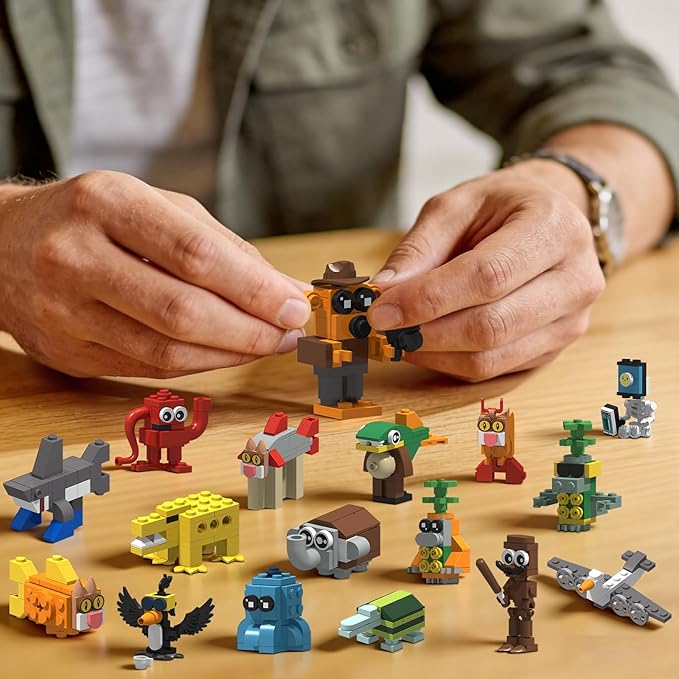 Italian Brain Rot Unique Cartoon Characters Building Blocks 17 in 1 Educational &amp Entertaining Gift Idea for Kids Teens &amp Adults