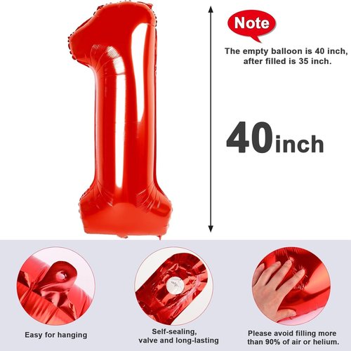 Happy 26th Birthday Balloon by [Brand Name] - 40 Inch Red Foil Number Balloon for Men & Women | Perfect for Engagement & Wedding Decorations