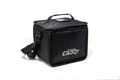 Drink Caddy Insulated Portable Drink Carrier - Reusable Coffee Cup Holder with Shoulder Straps Perfect for Food Delivery and Takeout - Easily Secures 4 Hot or Cold Beverages with Fold Over Closure.
