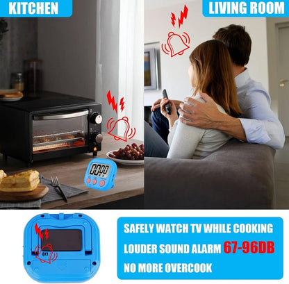 20 Pack Small Digital Timers, Timer for Kids, Magnetic Back and ON/Off Switch, Minute Second Count Up Countdown Kitchen Timers, Suitable for Cooking, Egg, Classroom, Teacher, Exercise, Study, Oven