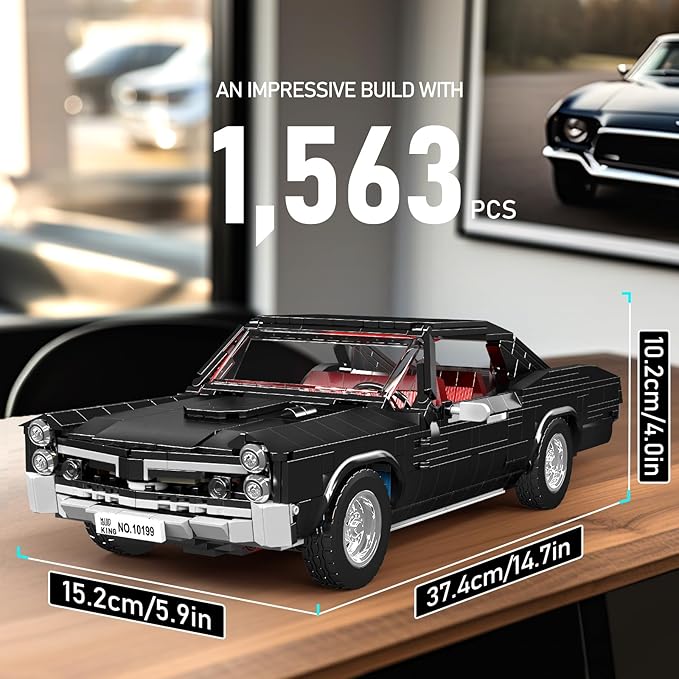 Mould King 10199 Car Model Kits MOC Bricks Collectible Sportscar Building Blocks Car Building Kits for Adult Static Version 1563 PCS