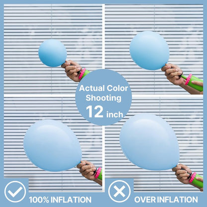 PartyWoo Blue Balloons 100pcs 12 Inch Latex Helium Balloons for Birthday Gender Reveal Wedding Anniversary Baby Shower Graduation Bachelorette Beach Dog Retirement Party Decorations Blue-Y4