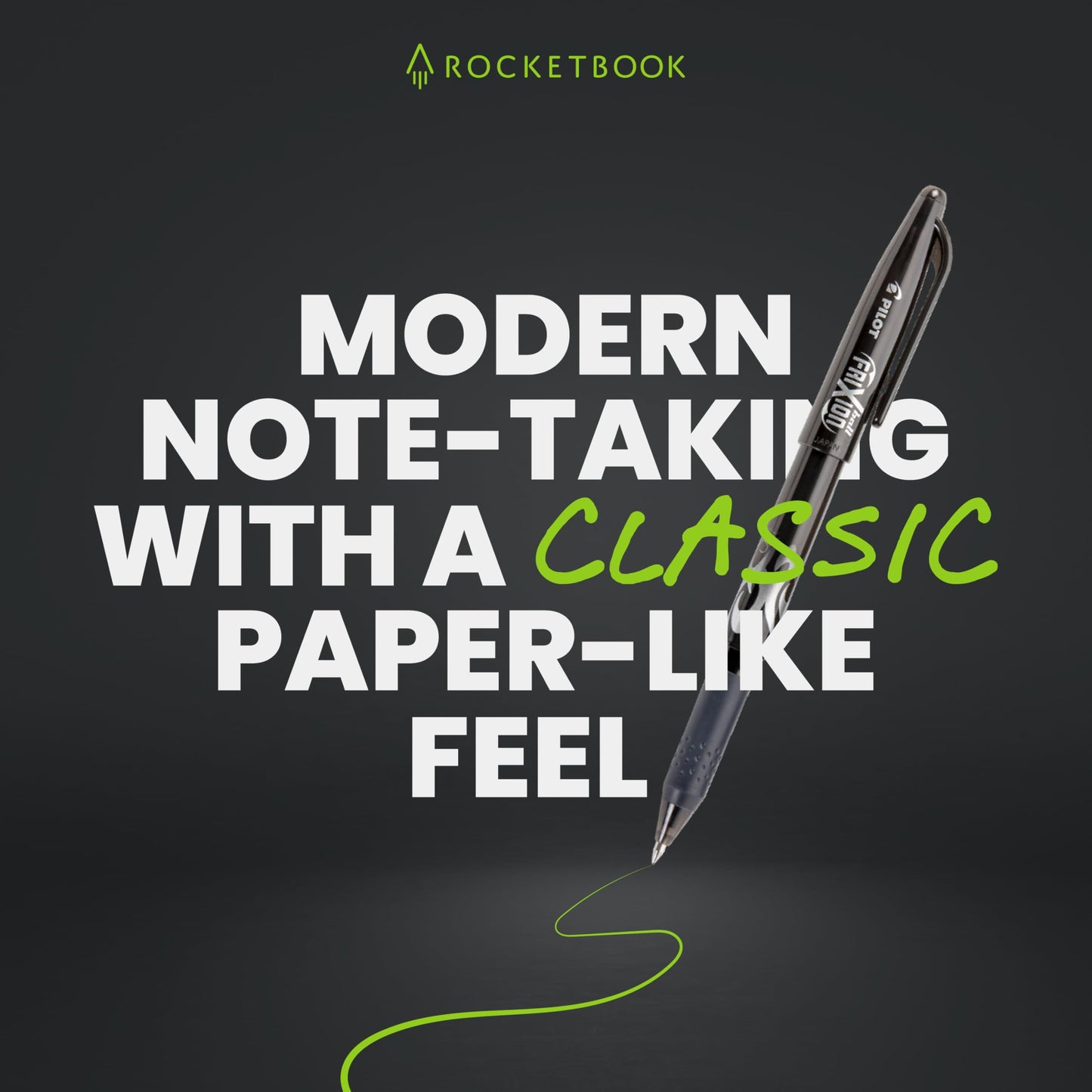 Rocketbook New Core Reusable Spiral Notebook, Letter Size 8.5x11, Black - Lined Pages, App-Connected, Erasable, Durable Cover, Ideal for School, Work, and Creative Projects