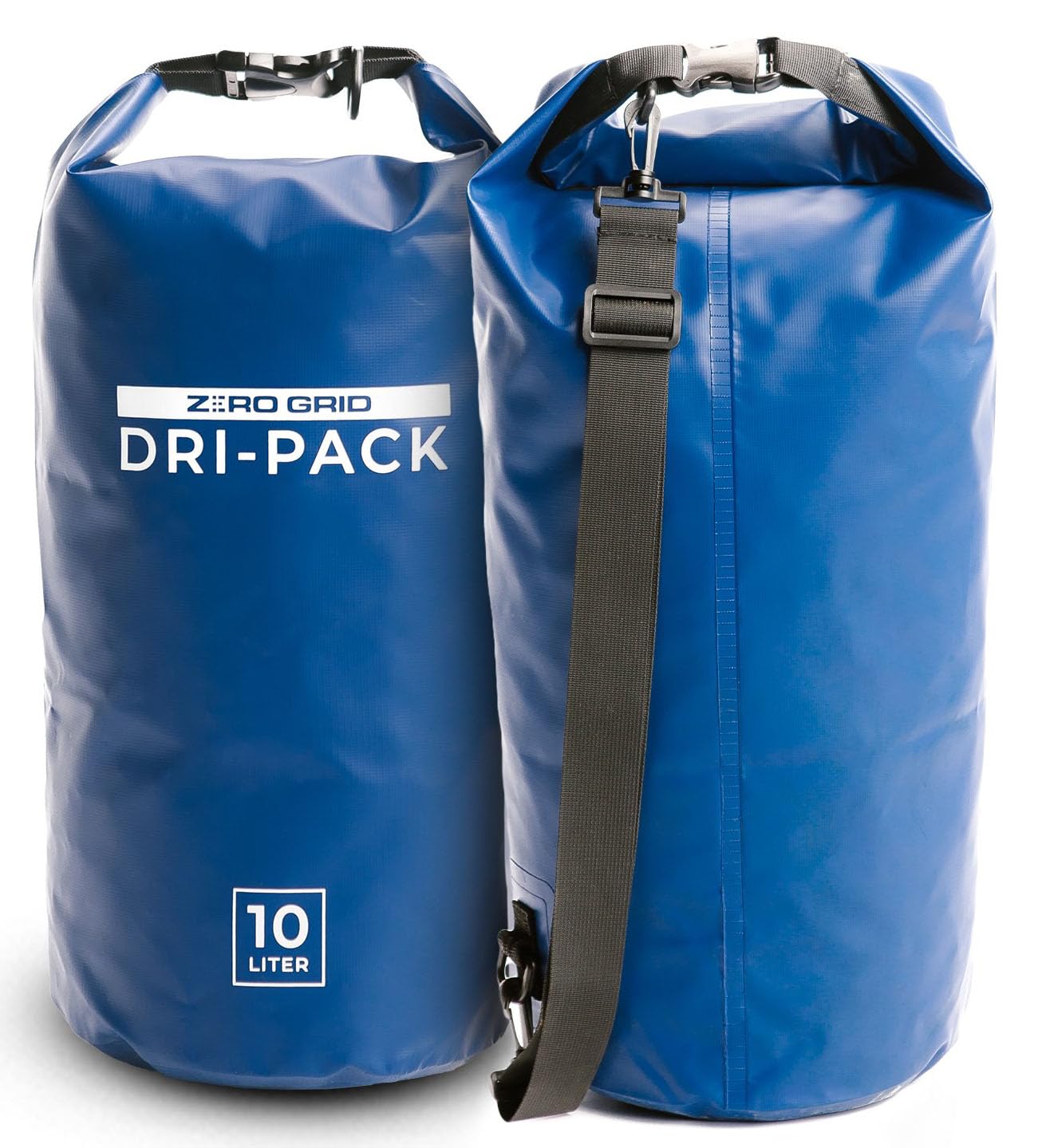 Zero Grid Dry Bag Perfect for Hiking, Camping, Canoeing Multi Sizes Waterproof Keep Goods Dry (10 Liter)