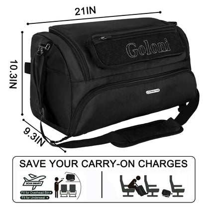 Gym Bag for Men,40L Large 3 in 1 Sports Duffle Bag with Shoes Compartment and Wet Pocket,Travel Backpack Weekender Overnight Bag for Travel, Gym, Sports