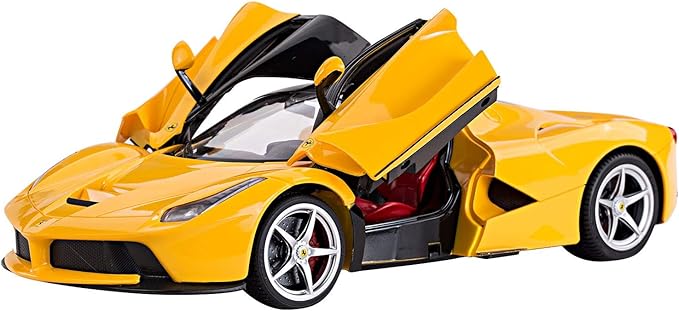 1/14 Scale Ferrari La Ferrari LaFerrari Radio Remote Control Model Car R/C RTR Open Doors (Yellow) by FMTStore