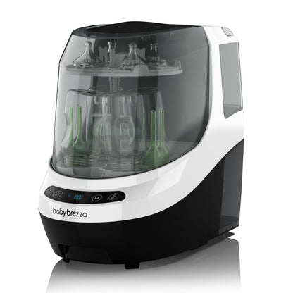 Baby Brezza Baby Bottle Washer Pro - Clinically Proven Better Cleaning - Washer, Sterilizer + Dryer In One Appliance for Essentials like Bottles + Pump Parts – Machine Replaces Brushes + Racks