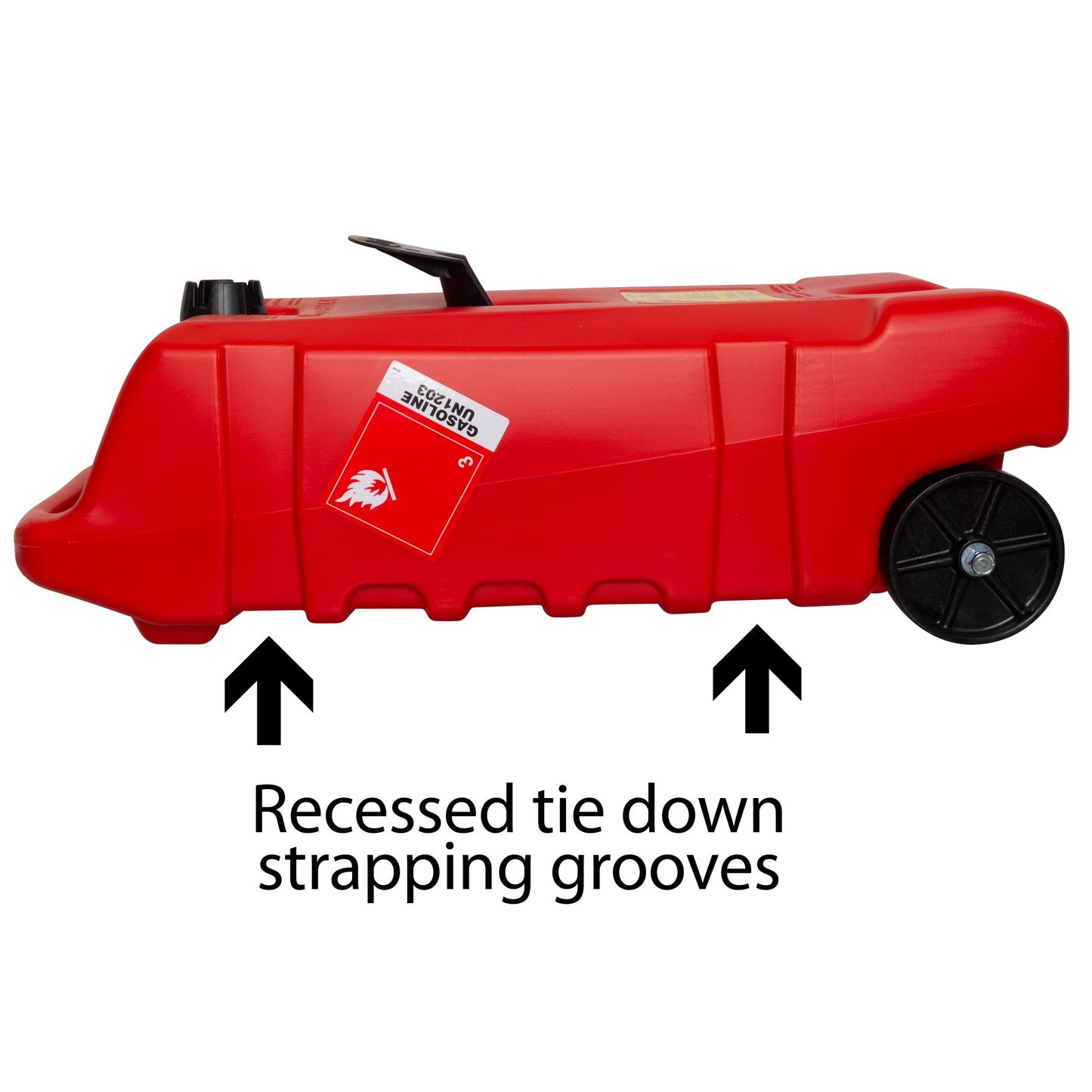 Scepter Duramax Flo ’N Go 14 Gallon Gas Caddy, 53 Liter Portable Fuel Tank and Fuel Transfer Pump with 10-Foot Hose for Lawn Mower, Farm, Marine, and Home Use, Gasoline Only, Red (2024 Version)
