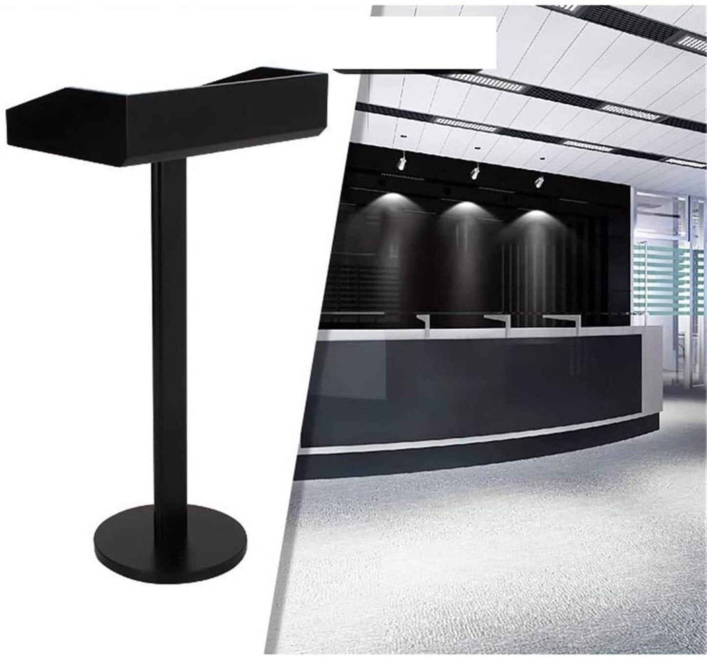 Lectern Podium Stand, Lectern Podium Free-Standing Floor Standing Pulpit Hotel Restaurant Entrance Podium Welcome Table Speaking Stage Master of Ceremonies