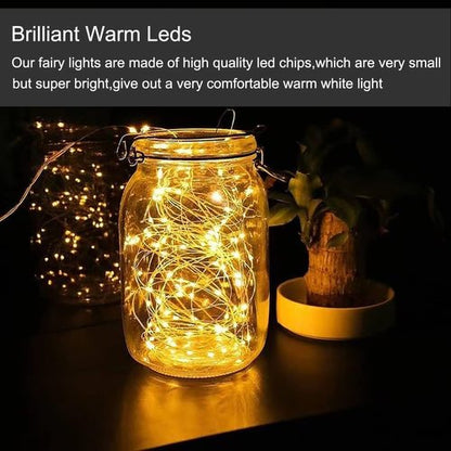 Fairy Lights 24 Pack - Battery Operated 3.3ft 20 LED Warm White String Lights for Weddings & DIY Decor