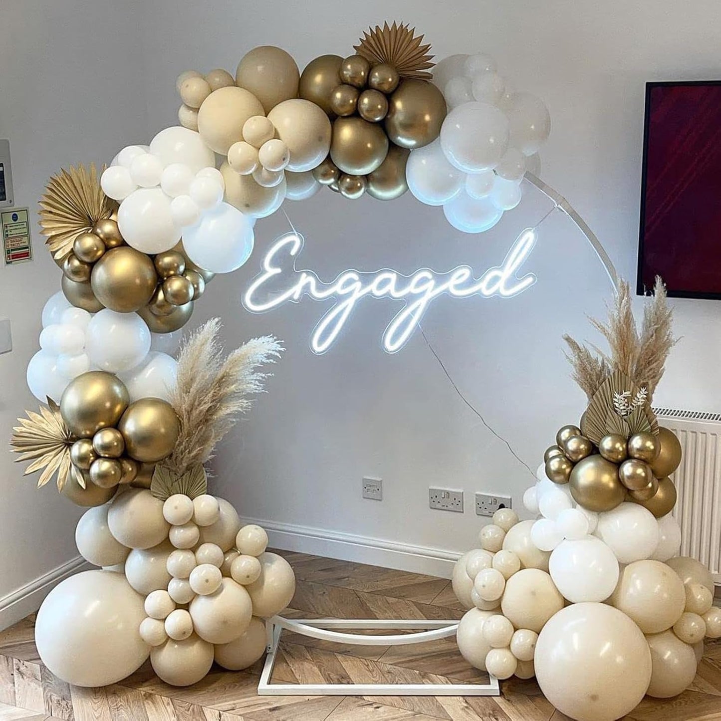 PartyWoo White Sand Balloons - 50 Pcs 12 Inch Beige & Ivory Latex Balloons for Weddings & Celebrations