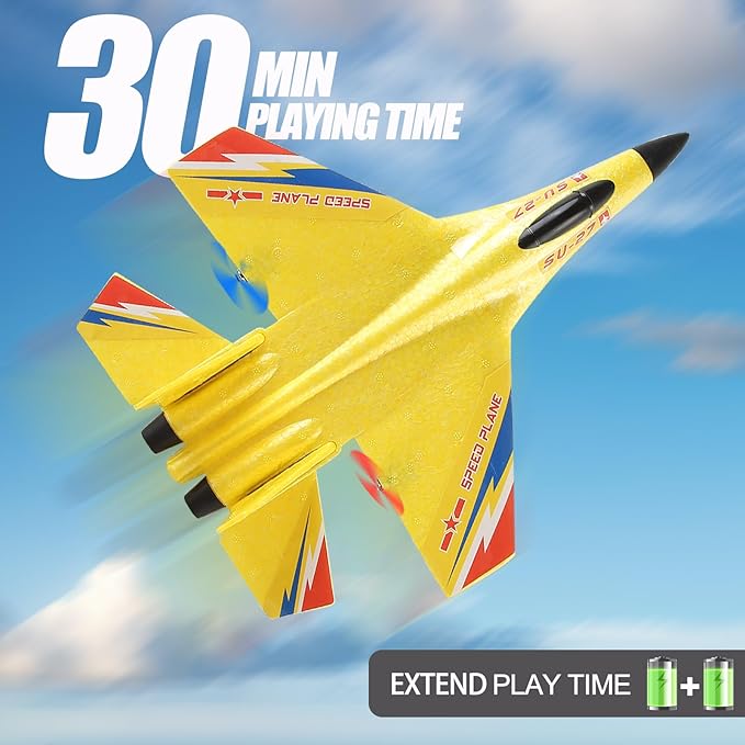 Foam rc Airplanes for Ages Over 14 Years Old and AdultsRemote Control Fighter JetHobby Plane Toys Gifts for Teen