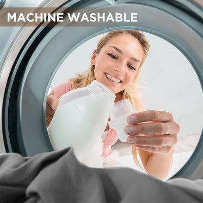 Westinghouse Heated Blanket King Size, Soft Flannel to Sherpa Electric Blanket with 10 Heating Levels, 1-12 Hours Auto Shut Off, Fast Heating, Machine Washable, 100x90 Inch, Charcoal