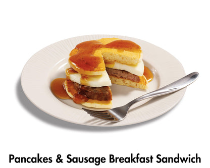Hamilton Beach Breakfast Sandwich Maker with Egg Cooker Ring, Customize Ingredients, Perfect for English Muffins, Croissants, Mini Waffles, Perfect White Elephant Gifts, Coral (25483)