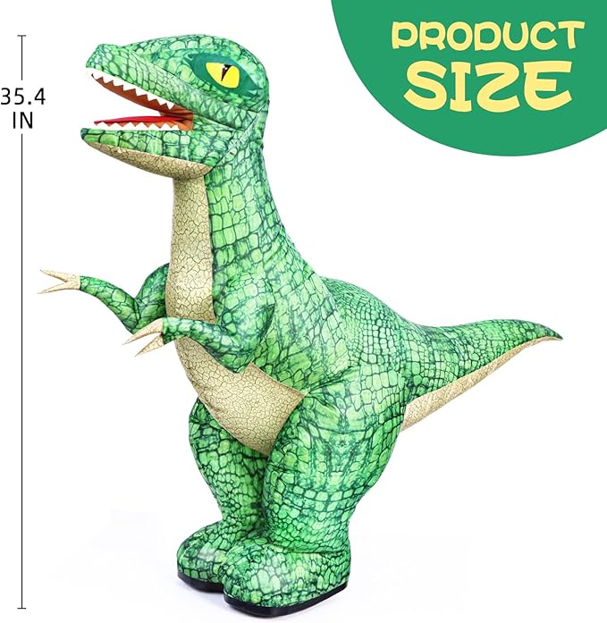 2.4GHZ Remote Control Inflatable Dinosaur Toy for KidsElectric Toy Dinosaur with 360°RotationForward &amp BackwardRechargeable Walking Dinosaur Toy for Boys Kids Age 6-8 8-12 Birthday Gifts